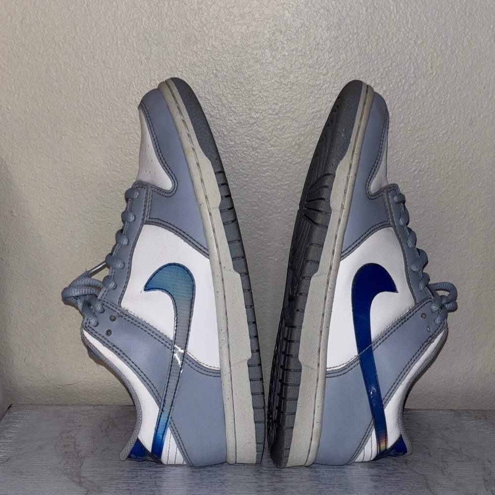 Nike Dunk Low Next Nature Blue Whisper Iridescent *PREOWNED* Youth size 5.5